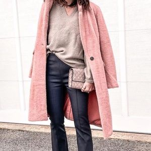 Ann Taylor Loft Cozy Herringbone Coat